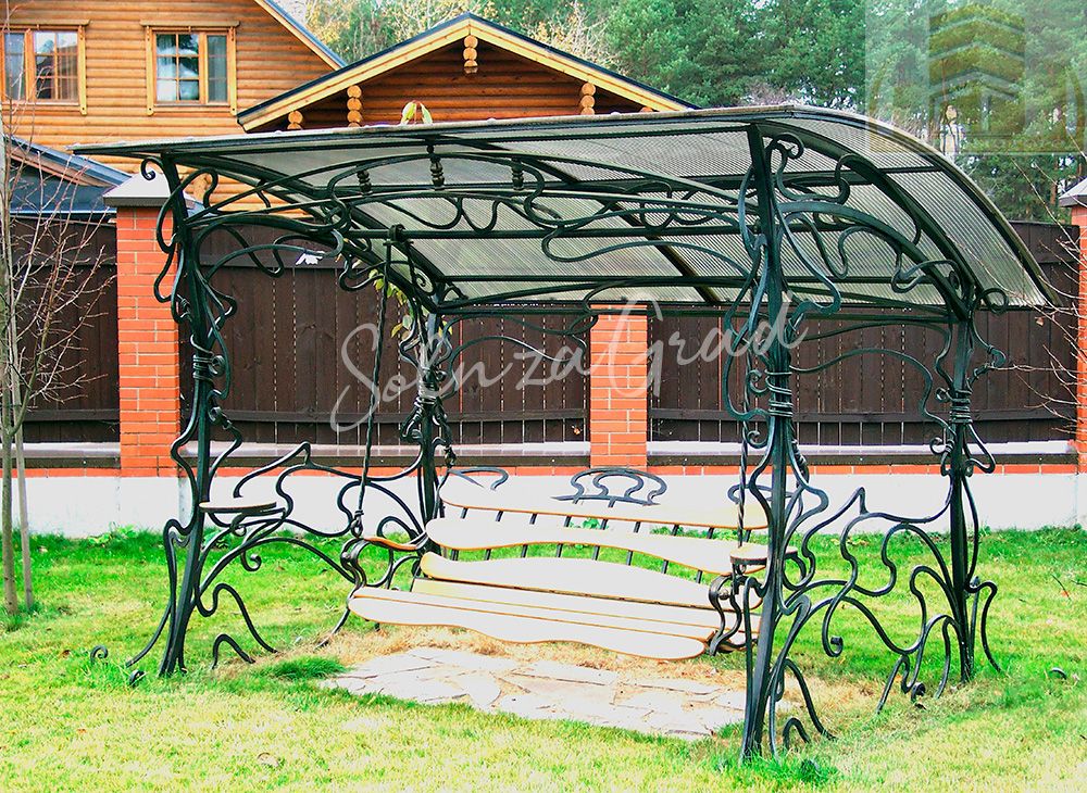 Кованые скамейки качели