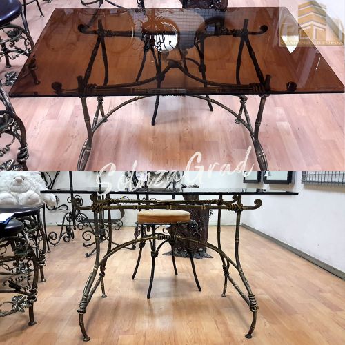 Кованые столы и стулья